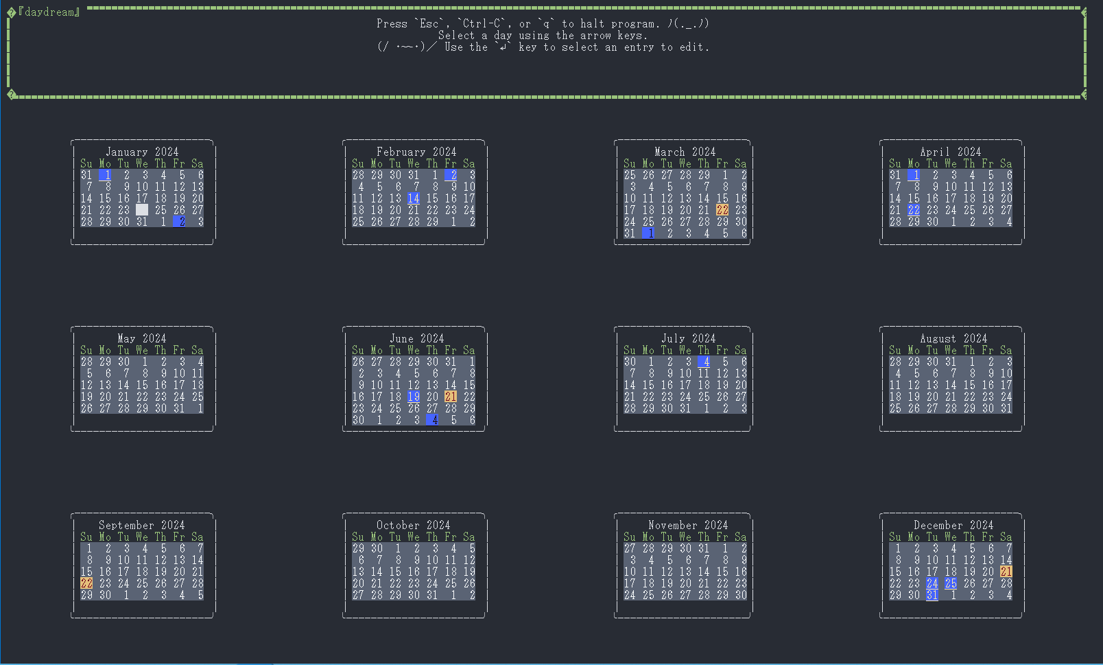 Daydream — In-Terminal Journal